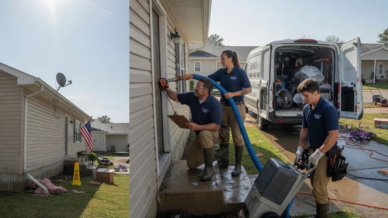 Ceiling Water Damage Restoration in Leonard, TX near me